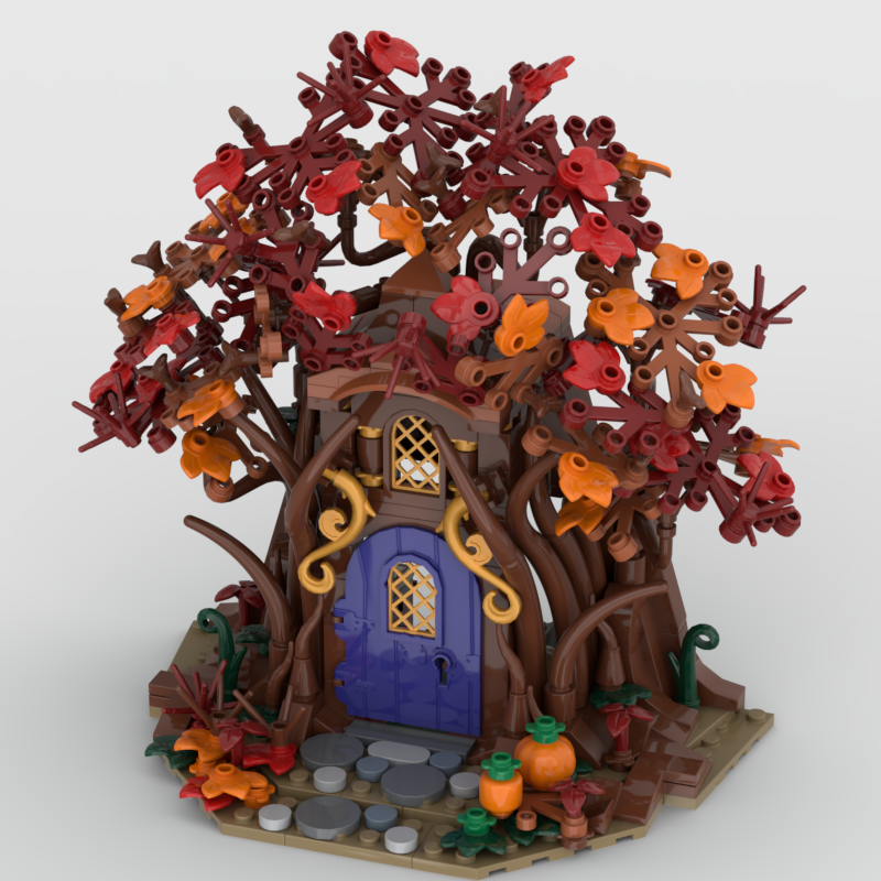 Woodland Elf House in Autumn